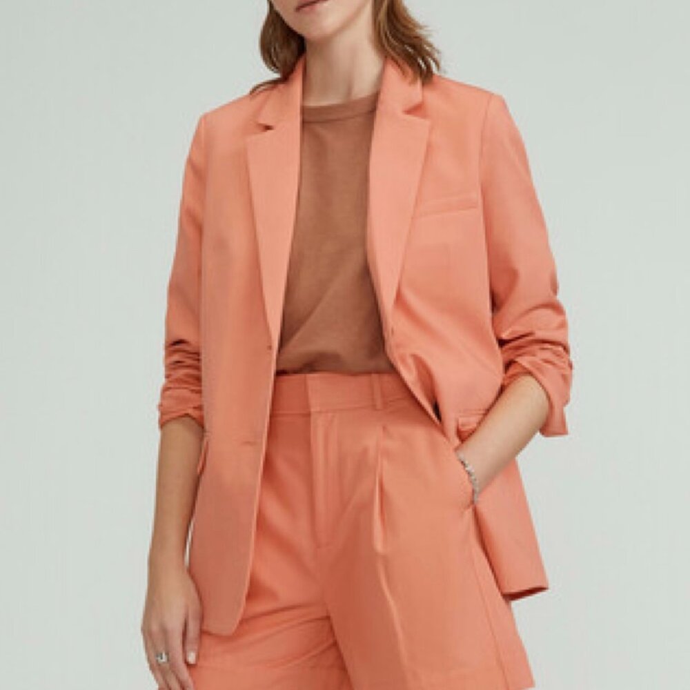 Everlane The Tencel Oversized Blazer in Tawny Pink Size 14
